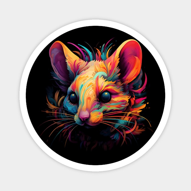 Neon Rodent #8 Magnet by Everythingiscute